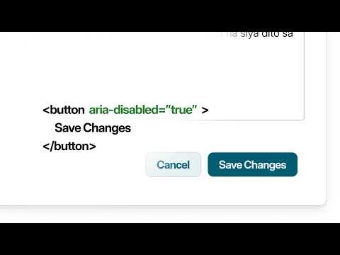 Disabled Buttons | HTML Accessibility
