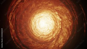 Entering to the gates of hell as abstracted motion background