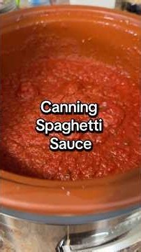 Canning Spaghetti Sauce #canningandpreserving #canning #canningforbeginners
