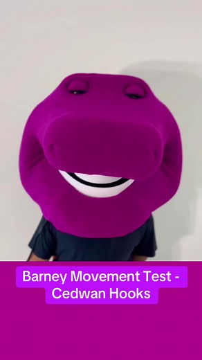 Barney Costume Movement Test and Vocal Performance