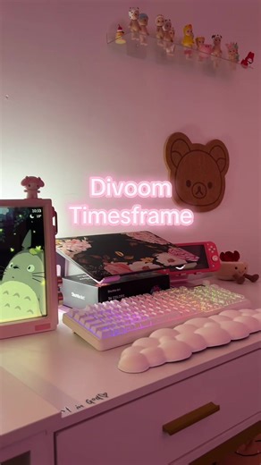 I love using this to display my photos, makes my room look fun!💕 #divoom#gift#timesframe#roomdecor#coolthingsforyourroom@Divoom