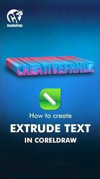 “Stop using flat text — turn it into 3D in CorelDRAW!”