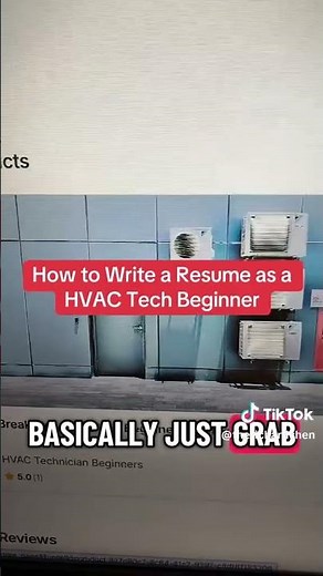 ✍️ How to Write a Resume as a HVAC Tech Beginner 🔧