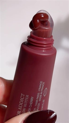 Black cherry vibes with ‪@diormakeup‬ Lip Glow Butter 🍒 follow Thedewyskin on Instagram for more ✨