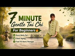 7-MINUTE Gentle Tai Chi For Beginners🔥 Burn Belly Fat, Slow Aging & Feel 10 Years Younger