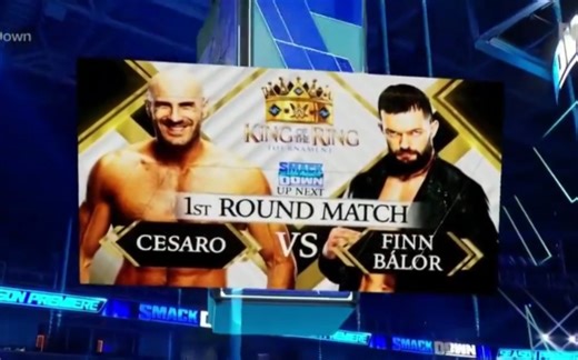 Finn Balor vs. Cesaro 2021.10.08 SmackDown 擂台之王锦标赛
