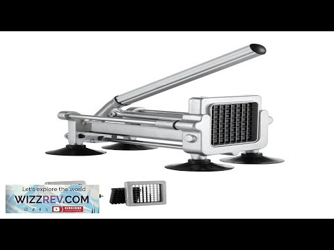 VEVOR French Fry Cutter Potato Slicer with 1 2 Inch and 3 8 Inch Stainless Steel
