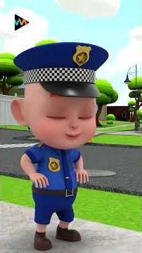 Learn Safety Rules with Police | Police Song | Rosoo Family #shorts #nurseryrhymes #kidssongs