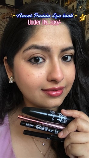 PRACHI SINGH | Recreated Aneet Padda inspired eye look under Rs. 299/-✨🩷 with @blueheavencosmetics Comment ‘link’ for Product details! [Makeup,... | Instagram