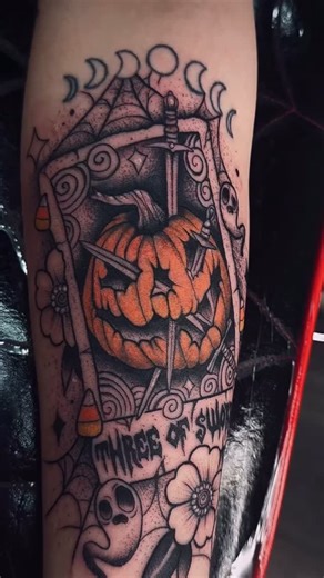 Crown Point Tattoo welcomes @jocilynnfalco to the team. She loves doing horror, anime, black work and trippy color pieces. Now Booking _ _ _ _ #crownpointtattoocompany #blackandgrey #crownpointtattoo #indianatattooartist #horrortattoo #halloweentattoo | Crown Point Tattoo Company