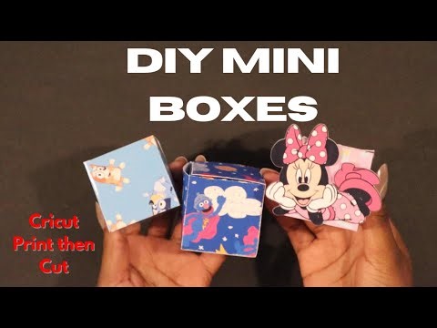 Easy DIY Mini Boxes | Step by Step Cricut Tutorial | Print then Cut Mini Boxes