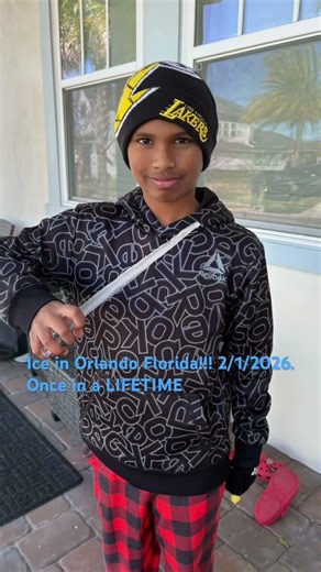 There’s ice in Orlando Florida!!! 😱 #shorts #fypシ゚viral