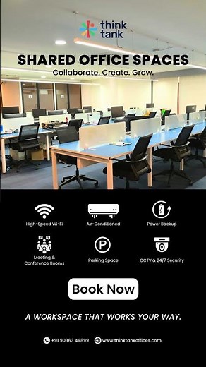Shared Office Spaces in Bangalore | ThinkTank Offices
