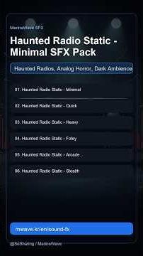 Haunted Radio Static - Minimal SFX Pack | #Shorts