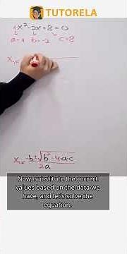 Solving x²-2x+8=0: Quadratic Formula Tutorial #Math #SolvingQuadraticEquations #TheQuadraticFormula