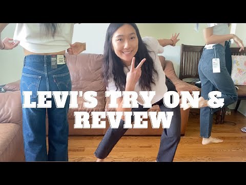 BEST JEANS: LEVI'S REVIEW & TRY ON (RIBCAGE, WEDGIE, 70s STRAIGHT)