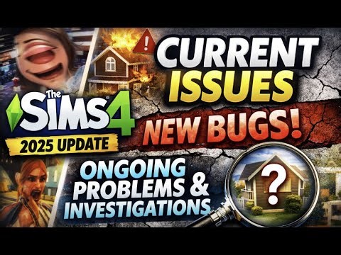 Sims 4 Current Issues Update (2025) | New Bugs, Ongoing Problems & Investigations