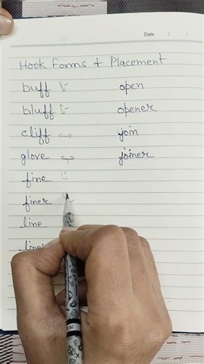 Mastering Shorthand Hooks #English #stenography #learning