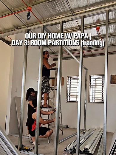 Room Partitions Framing: DIY Home with Papa — Day 3