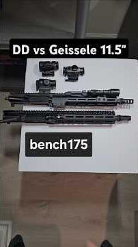 Daniel Defense RIS III 11.5" vs Geissele Super Duty Size Weight Side Comparison Juliet 5x Magnifier
