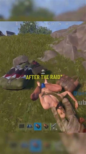 Defending a RAID with BOW 😈 #rust #shorts #coconutb