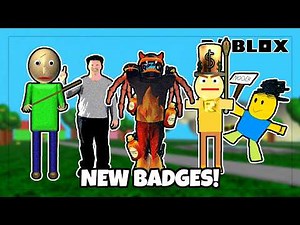 How to Get ALL 4 NEW BADGES in Play as Baldi - Roblox