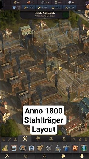 ANNO 1800 STEEL BEAMS (Tutorial) #anno1800 #anno1800tutorial