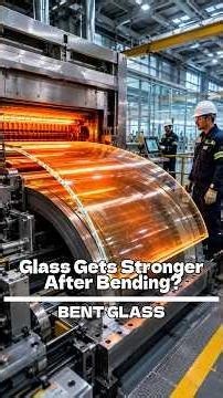 Glass Gets Stronger After Bending?#temperedglass #glassmanufacturing #engineering #manufacturing