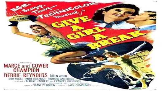 ASA 🎥📽🎬 Give A Girl A Break (1953) a film directed by Stanley Donen with Debbie Reynolds, Marge Champion, Gower Champion, Helen Wood, Bob Fosse