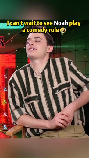 I can't wait to see Noah play a comedy role 😆😍 #StrangerThings#NoahSchnapp#usa#celebrity#funny