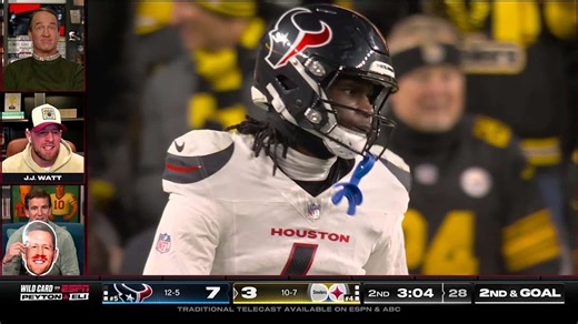 Peyton, Eli and J.J. Watt analyze the end of the Steelers' drive | 'ManningCast'