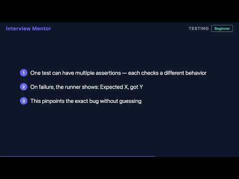 How Do Assertions Work in a Unit Test?