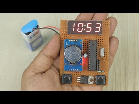 Homemade Easy Digital Clock with RTC | 12Hr/24Hr