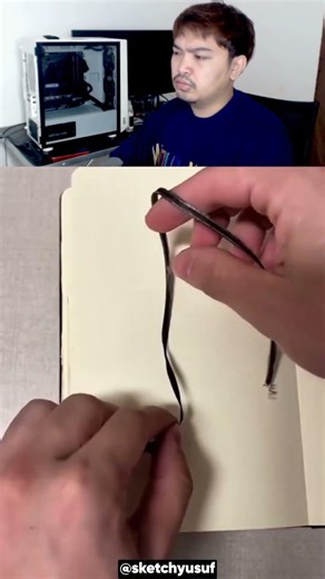 SECRET DRAWING TRICK USING STRING #shorts