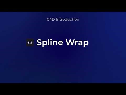 C4D - Using Spline Wrap to create ribbon like object