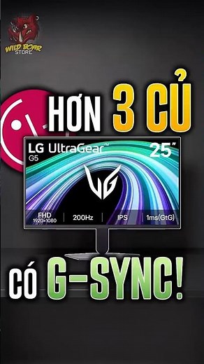 This monitor costs over 3 million VND and features G-SYNC! LG G5 25G523B-B #120yenlang #wbpc #wil...