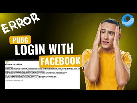 PUBG Facebook Login Error Fixed in GameLoop | Webpage Not Available | Easy Fix 2025