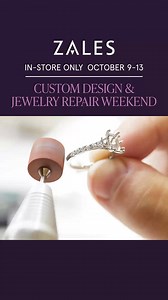 Expert jewelry services available at all locations. Visit us during the Custom Design & Jewelry Repair Weekend from October 9-13, in-store only. | Zales