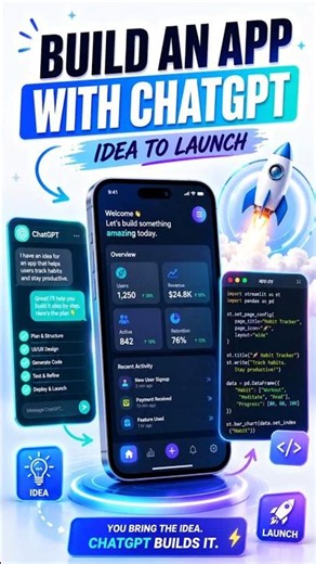 🚀Build an App with ChatGPT🚀❤️‍🔥#Shortsfeed #shorts #learning #AI🚀