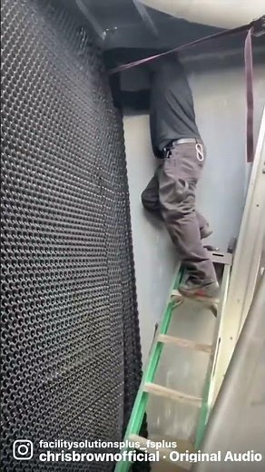 Cooling Tower Fill Replacement #hvac #coolingtower #coolingtowers #hvaclife #contractor #newyork