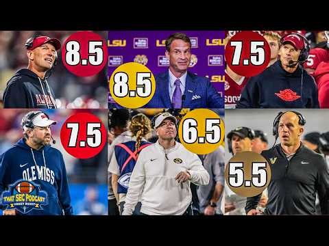 SEC Over/Under Win Total Debates & Lane Kiffin's LSU Expectations vs Reality