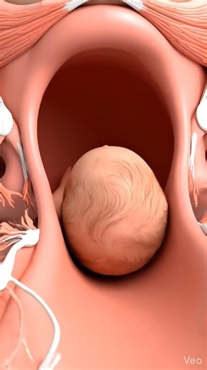 3D danimation cervix and how it gradually opens during labor to allow a baby to be born.#1m #ai #3d