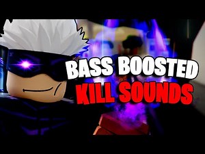 BASS BOOSTED CUSTOM KILL SOUNDS | ROBLOX Jujutsu Shenanigans Custom kill sound ids