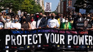 Marchers in DC and across the US call on Congress to bolster voting rights