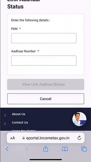 How to check aadhra card PAN Card link status #aadharcard #pancard #aadharpanlink