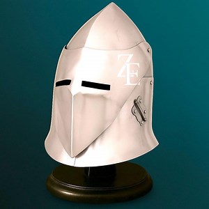 Hand-forged 18-gauge Steel Knight Helmet: Medieval Warrior Armor - Etsy