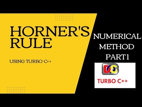 numerical method 1: Horner's rule