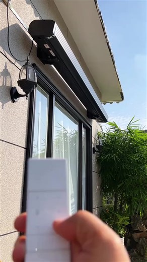 Awning with LED Lighting for Outdoor Spaces