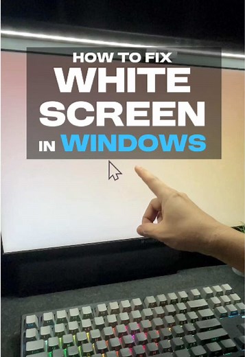 Fix White Screen Error on Windows 10 & 11 | Easy Tutorial