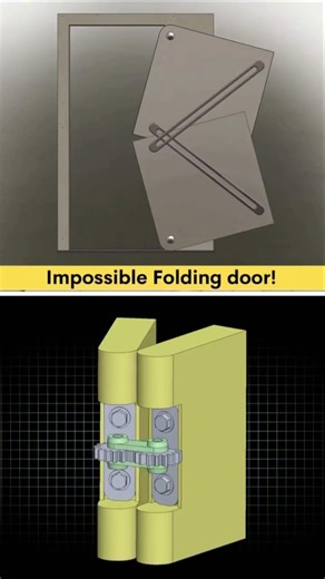 Mind-Blowing Impossible Folding Door Mechanism – Genius Engineering in Action! #automobile #viral